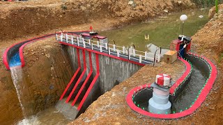 Build hydroelectricity on a small stream with a powerful unit [upl. by Aicilaf]