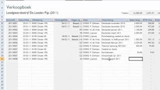 Boekhouden in Excel v12  facturen maken [upl. by Bomke]