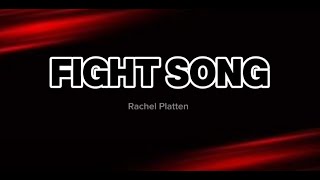 FIGHT SONG  RACHEL PLATTEN HD KARAOKE [upl. by Annayk]