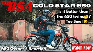 BSA Gold Star 650  Is it better than the 650 twins 🤔❔ WATCH NOW and find out 💯 bsagoldstar650 [upl. by Lemmie941]