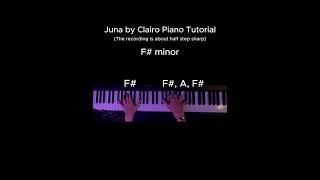 Juna by Clairo Piano Tutorial [upl. by Anivlek]