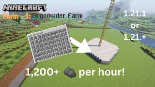 Minecraft Farms  Farm  3 Creeper farm  Gunpowder farm  1211 or 121  Gameplay  Guide [upl. by Ffirahs]