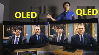 OLED vs QLED 2020 LG CX vs Samsung Q90T Q95T [upl. by Ahsilav189]