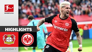 Leverkusen Turns Game Around  Bayer 04 Leverkusen  Eintracht Frankfurt 21  Highlights  MD 7 [upl. by Conan]