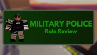 Roblox NBTF Military Police Review [upl. by Gnilrac]