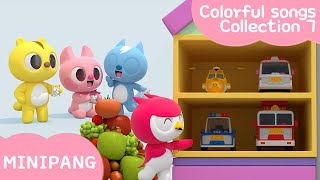 Learn and Sing with Miniforce  Colorful songs Collection ver7  Color play  MiniPang TV 3D Song [upl. by Aninotna]