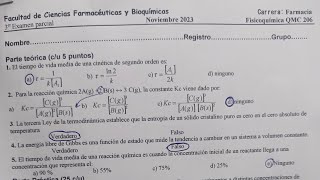 3er Parcial Fisicoquimica Farmacia Parte 2 [upl. by Cristen509]