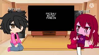 Steven and spinel react to fnf Glitched￼ Steven and spinel￼ part 1 [upl. by Sad]