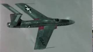 F0281 XF84 F105 Flight at Edwards Air Force Base Video [upl. by Jennilee724]