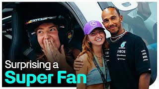 EPIC Monza Hot Lap and Surprise for F1 Super Fan 🤗 [upl. by Roch]