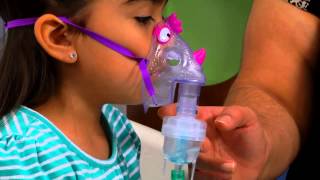 How to Use a Nebulizer Machine with a Mask for a Child [upl. by Viole]