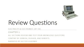 01 The science of electricity – Review questions [upl. by Blakeley]