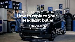 How to replace Citroen C3 headlight bulbs [upl. by Liman758]