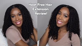 Heat Free Hair Extension Review  Natural Hair  TheLifestyleLuxe [upl. by Enimajneb985]