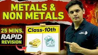 Metals and Non Metals in 25 Minutes🔥 Class 10th  Rapid Revision  Prashant Kirad [upl. by Viguerie]