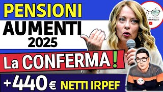 ULTIM’ORA ✅ PENSIONI ➜ 440€ NETTI IN PIù con la RIFORMA FISCALE IRPEF e AUMENTO MINIME INVALIDI 2025 [upl. by Rue]