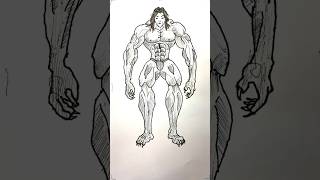 Pickle Speed Drawing  Baki Hanma baki yujirohanma pickle drawinganime [upl. by Questa]