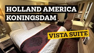 Worth the Extra Cash  Holland America Koningsdam Vista Suite Cabin Tour [upl. by Axel290]