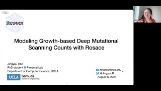 quotModeling Growthbased Deep Mutational Scanning Counts with Rosacequot Jingyou Rao [upl. by Emelita144]