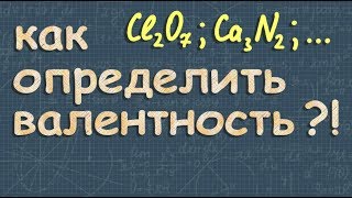 ВАЛЕНТНОСТЬ ЭЛЕМЕНТОВ  химия 8 класс [upl. by Ellenaej]