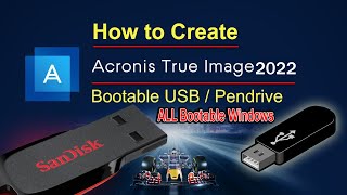 How to create bootable USB Acronis True image 2022 Azhar Softwaer 786 [upl. by Nevram252]