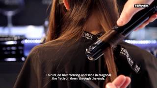 How to get Sleek Straight  Wavy hair tutorial with the Termix 230º Black styling iron [upl. by Nalliuq]