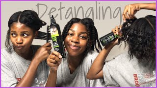 How To Detangle Relaxed Hair And Avoid Breakage  ORS product review [upl. by Atikihc481]