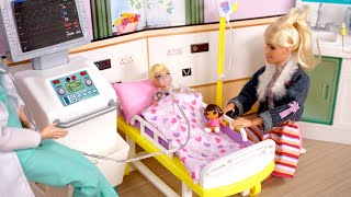 Barbie amp Ken Doll Family Toddler Get Well Routine at Hospital [upl. by Nivri190]