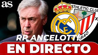 EN DIRECTO  RUEDA DE PRENSA de ANCELOTTI  REAL MADRID  ATHLETIC [upl. by Ahon]