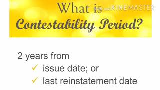 Contestability Period What is it [upl. by Adrell745]