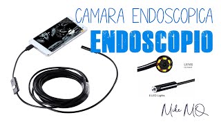 ENDOSCOPIO para móvil y PC Cámara con LED Unboxing y pruebas en movil y PC Marca Motodia [upl. by Alolomo]