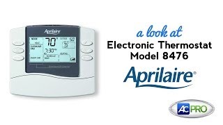 AC Pro Product Spotlight  Model 8476 Thermostat by Aprilaire [upl. by Gilliette]