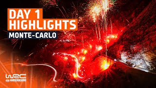 Day 1 Highlights  WRC Rallye MonteCarlo 2024 [upl. by Gerson]