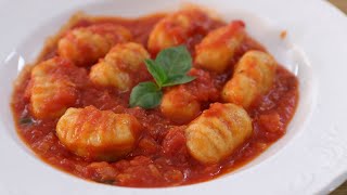 Gnocchi with Tomato Sauce Recipe  How to Make Gnocchi [upl. by Eedyaj14]