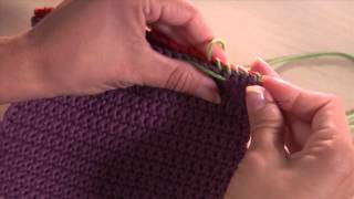 The Art of Crochet  Whip Stitch Seam [upl. by Ominoreg331]