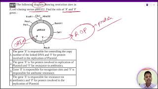 The following diagram showing restriction sites inEcoli cloning vector pBR322 Find the role [upl. by Inalel]