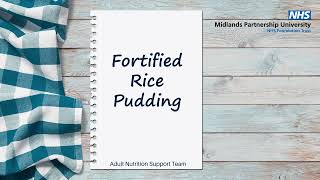 Fortified Rice Pudding [upl. by Romelle]