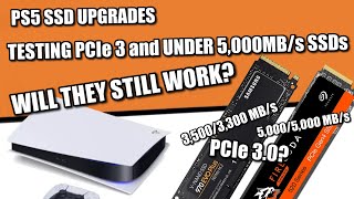 PS5 SSDs  Testing PCIe Gen 3 and Less than Recommended Speed SSDs [upl. by Ivzt607]