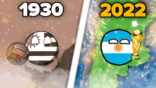 All Winners In The History Of The World Cup  Countryballs Animation [upl. by Idnam]