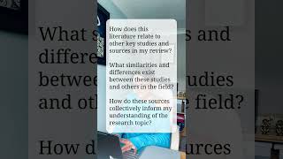 PhD Literature Review Critical Questions  Part 4  Synthesising existing studies [upl. by Teilo]