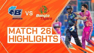 2023 Abu Dhabi T10 Match 26 Highlights Chennai Braves vs Bangla Tigers  Season 7 [upl. by Nisa881]