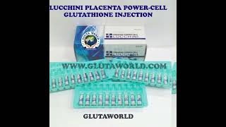 GlutaWorld Lucchini Placenta Power Cell Glutathione Injection [upl. by Starks36]