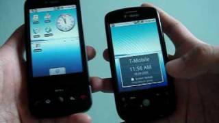 TMobile G1 VS MyTouch3G [upl. by Ahsemaj996]