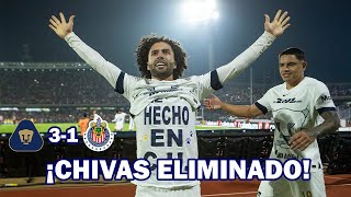 CHIVAS ES ELIMINADO LIGA MX CUARTOS DE FINAL VUELTA APERTURA 2023  EN ZONA FUT [upl. by Rusert487]