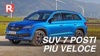 Skoda Kodiaq RS la prova della SUV 7 posti più veloce [upl. by Ylloj]