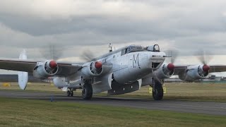 Avro Shackleton WR963 Taxy Run 28th January 2017 [upl. by Alten187]