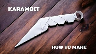 DIY  How To Make a Paper KARAMBIT  Easy Tutorial kağıttan karambit yapımı [upl. by Phelgen201]