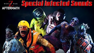 World War Z Aftermath  Special Infected Sounds [upl. by Filippo154]