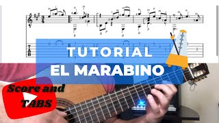 How to Play El Marabino  Antonio Lauro  Tutorial with Score and Tabs [upl. by Arfihs]