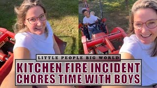 LPBW  Tori Roloff Telling About Her SHOCKING Toaster Oven FIRE CHORE Time with the Boys [upl. by Cirdahc]